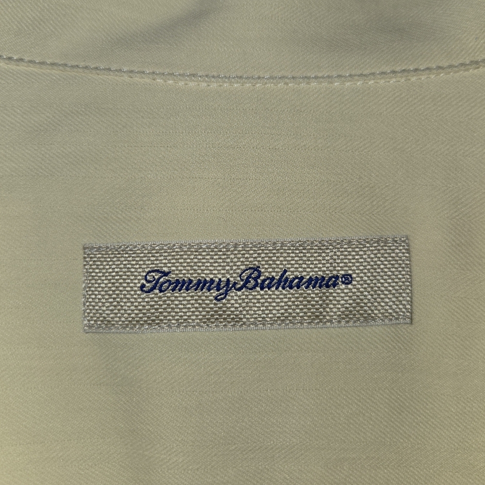 Tommy Bahama Yellow Silk Shirt Men's SZ XXXL